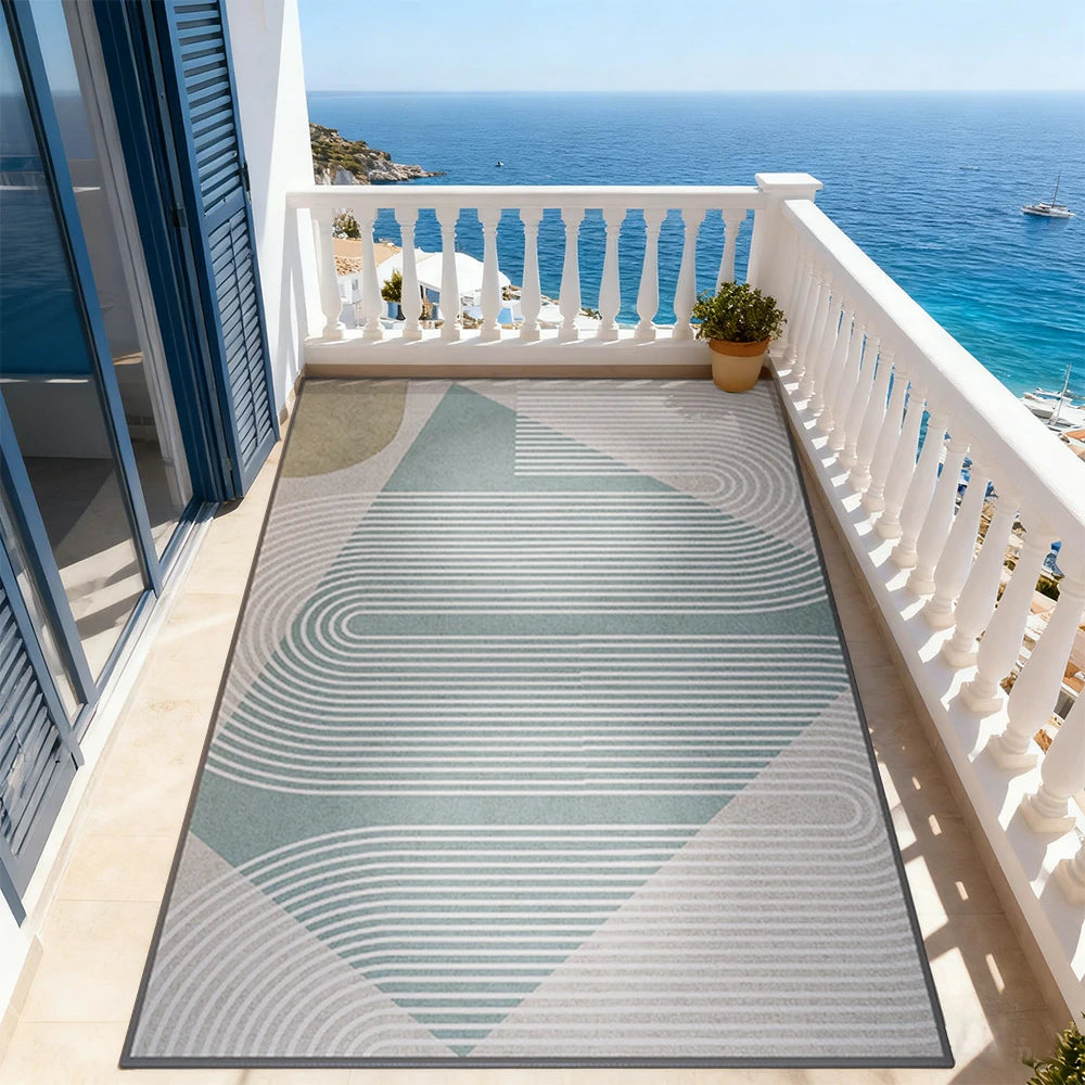 LIVARA Floor Rugs 140/160cm Belgian Velvet, Non-Fraying, Easy to Clean, High-Density Weave, Anti-Slip Backing