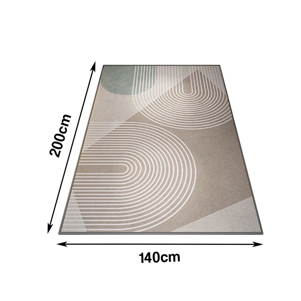 LIVARA Floor Rugs 140/160cm Customizable, Soft Texture, High-Density Weave, Stain-Resistant, Anti-Slip Backing