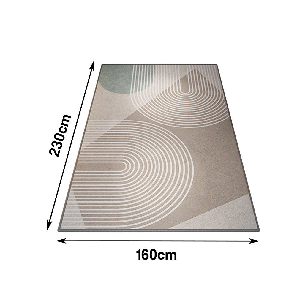 LIVARA Floor Rugs 140/160cm Customizable, Soft Texture, High-Density Weave, Stain-Resistant, Anti-Slip Backing