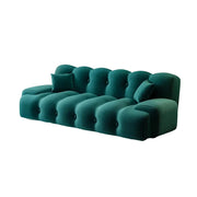 LIVARA 160/180cm Sofa Bed, 3-Position Adjustable Backrest, Milk Velvet Upholstery, High-Density Foam, Hidden Support Legs - Green