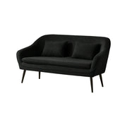 LIVARA Corduroy Sofa - Modern Living Room Lounge Couch - Black