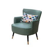 LIVARA Leather Sofa - Modern Living Room Lounge Couch - Cyan
