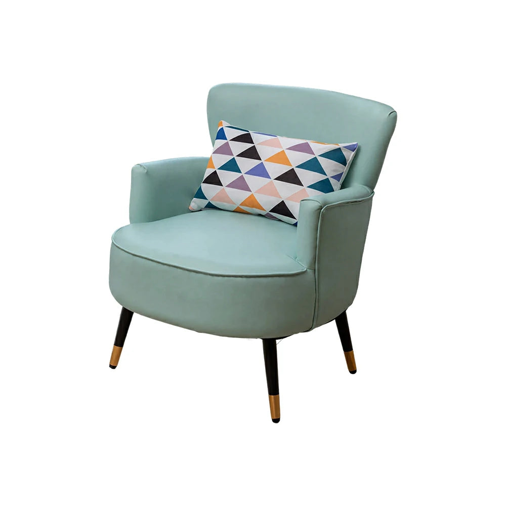 LIVARA Leather Sofa - Modern Living Room Lounge Couch - Blue