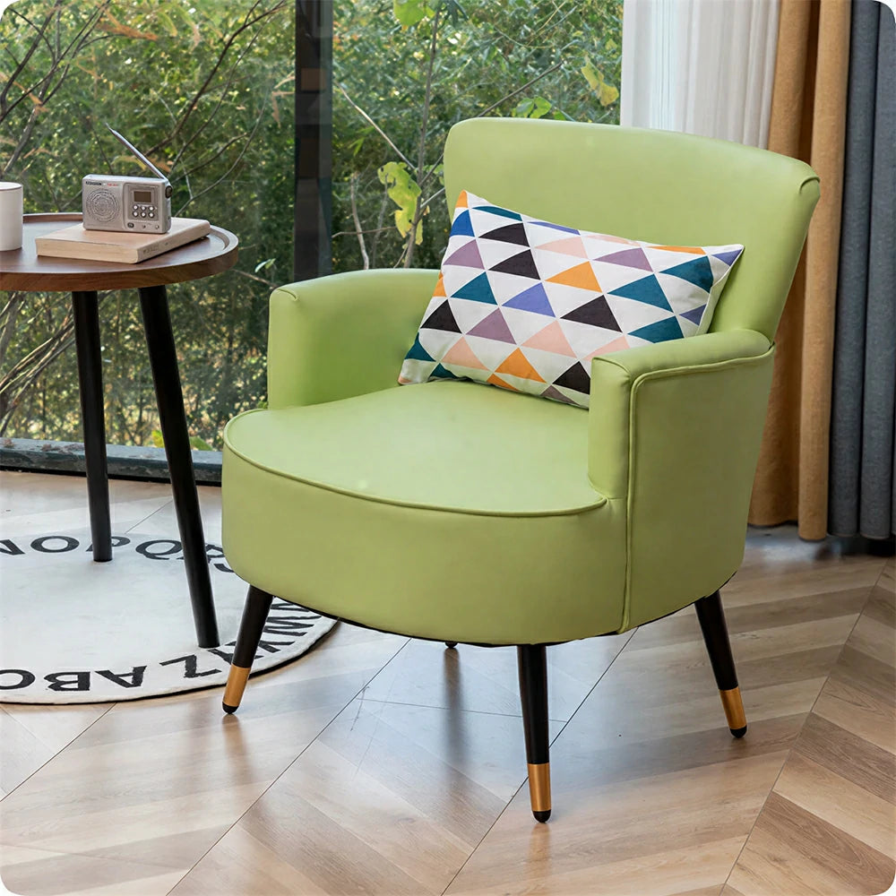 LIVARA Leather Sofa - Modern Living Room Lounge Couch - Green