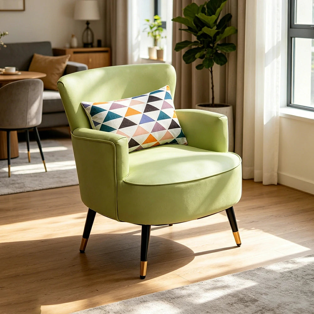 LIVARA Leather Sofa - Modern Living Room Lounge Couch - Green