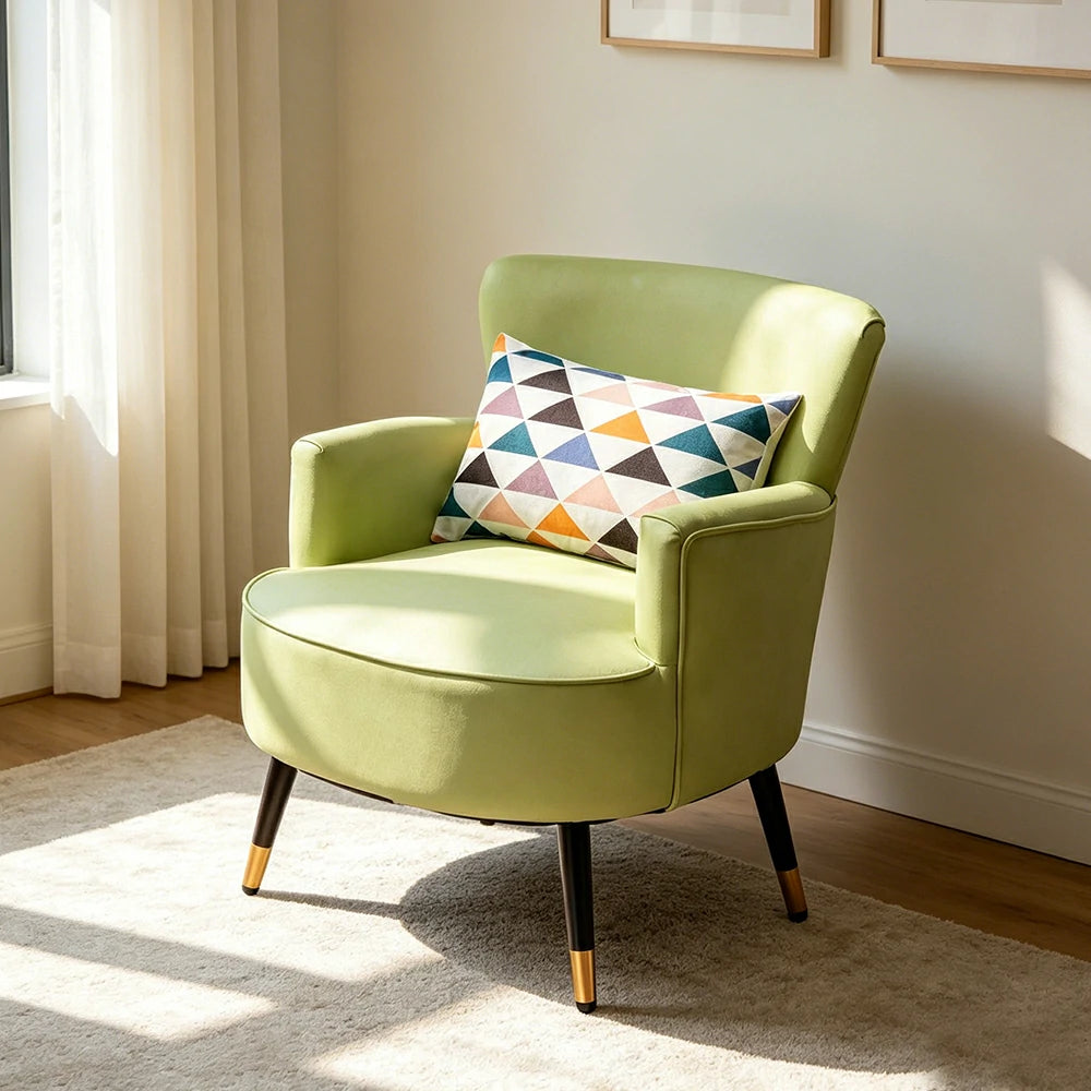 LIVARA Leather Sofa - Modern Living Room Lounge Couch - Green