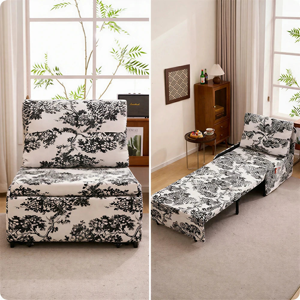 LIVARA Chenille Extendable Sofa - Multifunctional Living Room Lounge Couch - Bayberry