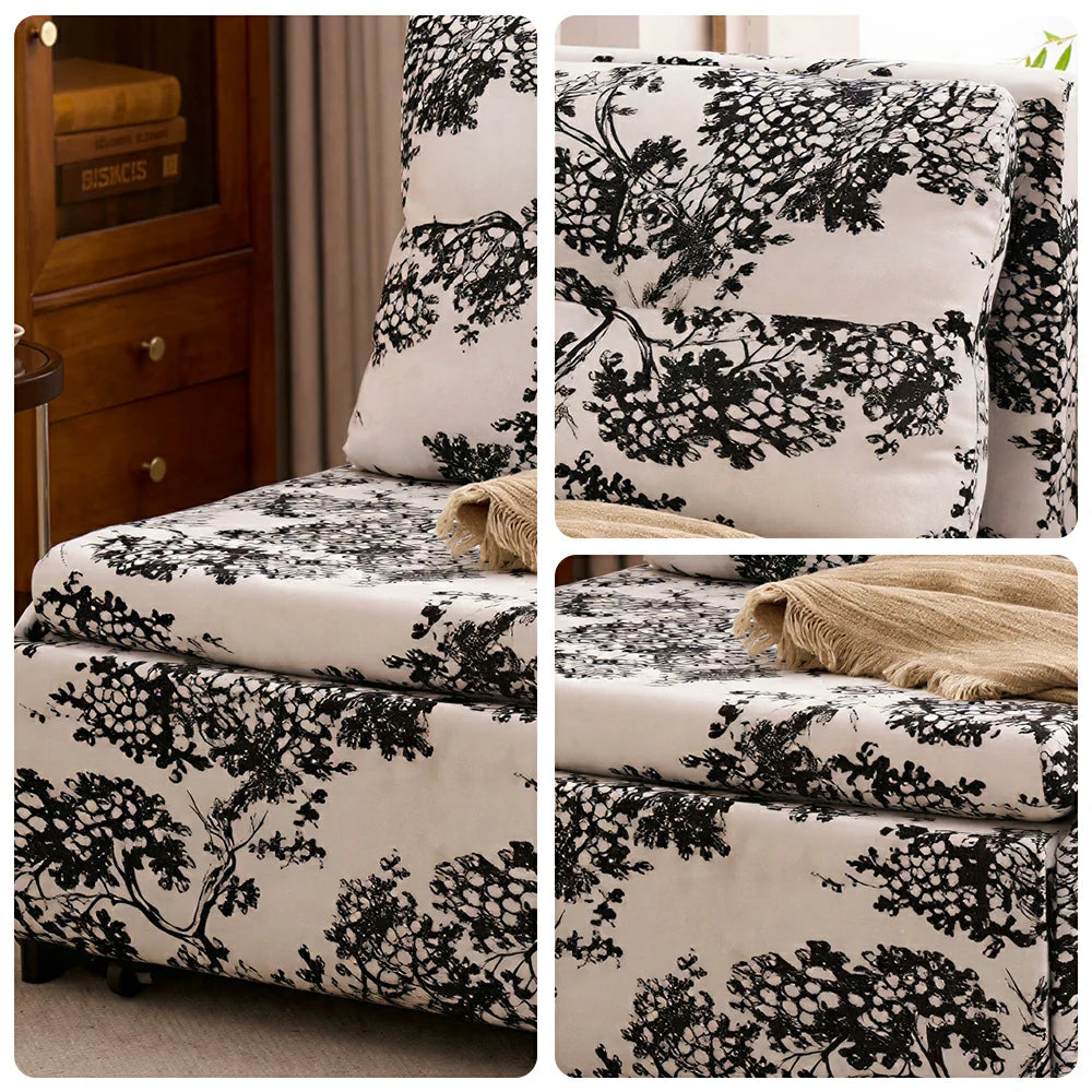 LIVARA Chenille Extendable Sofa - Multifunctional Living Room Lounge Couch - Bayberry