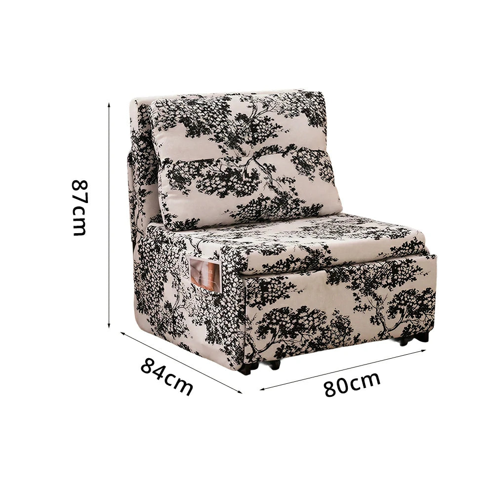 LIVARA Chenille Extendable Sofa - Multifunctional Living Room Lounge Couch - Bayberry