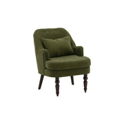 LIVARA Corduroy Sofa - Retro Living Room Lounge Couch - Vintage Green