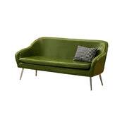 LIVARA Waxed Leather Sofa - Classic Living Room Lounge Couch - Green