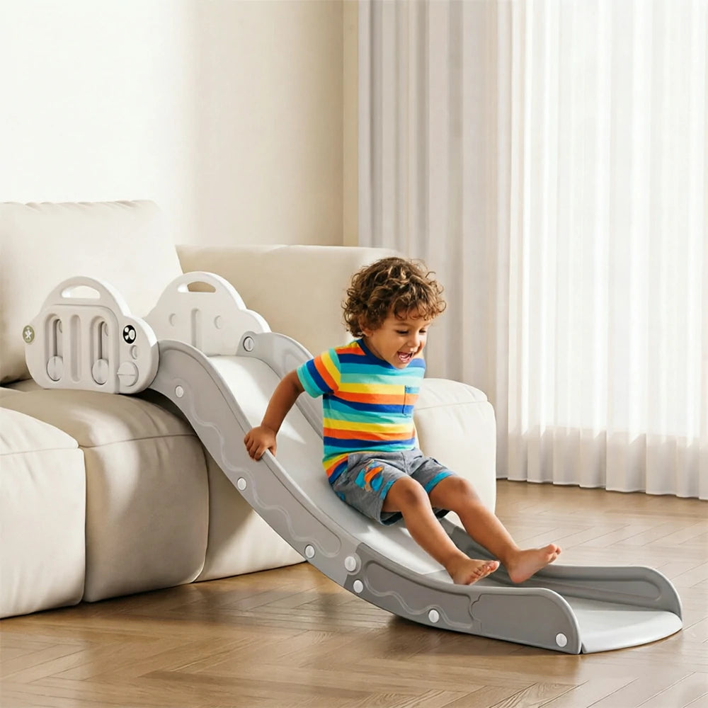 LIVARA Kids Home Slide with Rounded Safety Design and Easy Storage for Family Play and Kids Activity Space