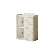 LIVARA Kids Storage Cabinet with Large Capacity Storage and Feeding Platform for Kids Room Living Room and Nursery