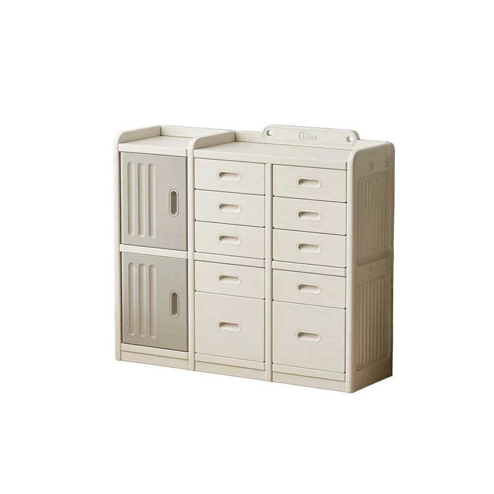 LIVARA Kids Toy Storage Cabinet with Adjustable Shelves and Multi-layer Storage for Kids Room and Playroom