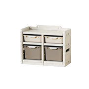 LIVARA Kids Storage Cabinet with Food-Grade PE and Play House Design 74cm for Kids Room and Playroom