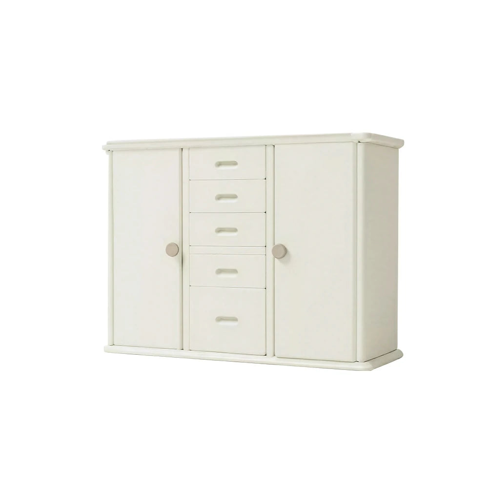 LIVARA Baby Kids Storage Cabinet with Feeding Platform and Hanging Rail for Nursery Bedroom and Childcare Space