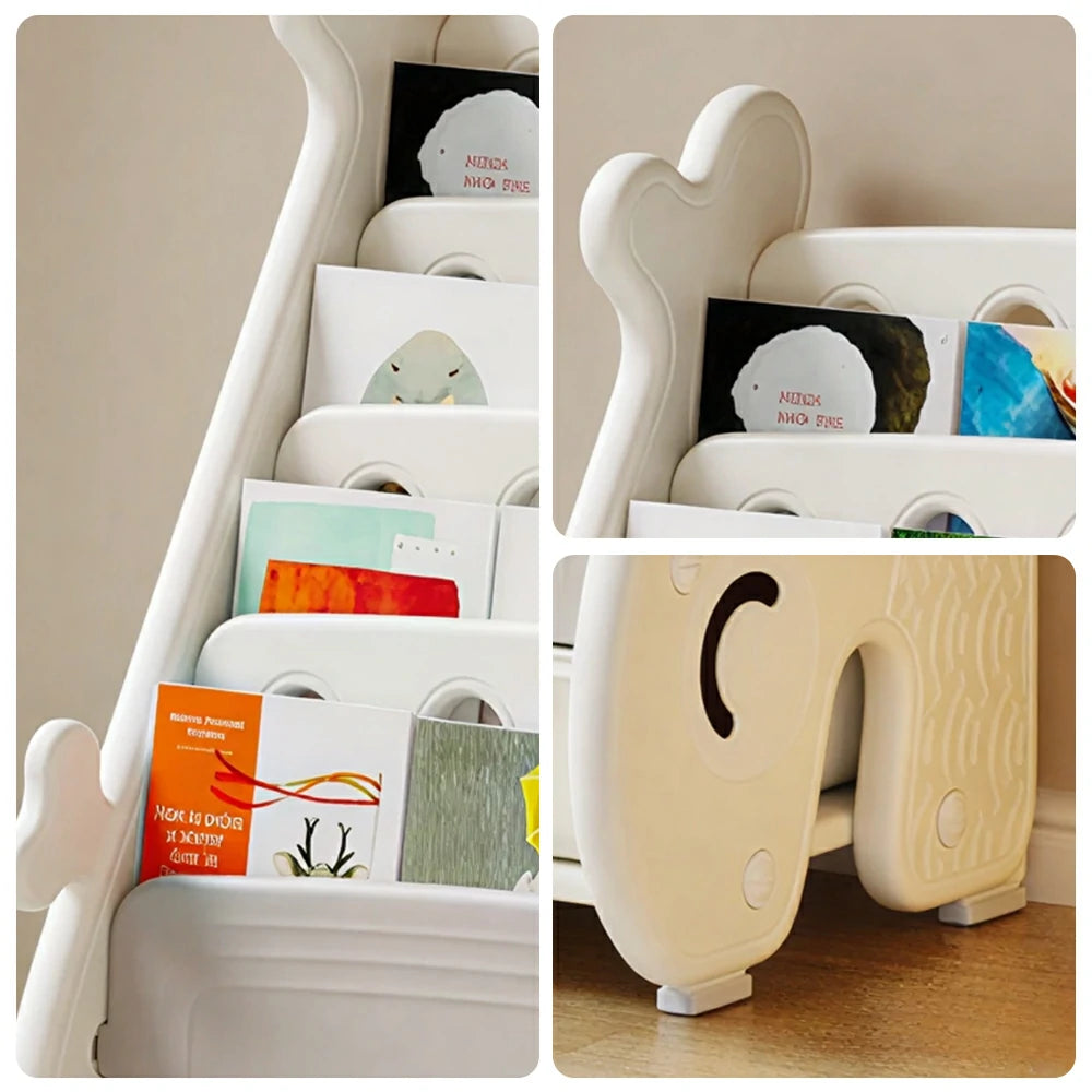 LIVARA Kids Picture Book Shelf Multi-Layer Storage Durable Eco-Friendly Material for Kids Room & Play Area