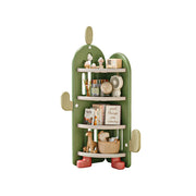 LIVARA Corner Kids Storage Cabinet 4-Tier Organised Storage Stable Anti-Tip Design for Kids Room & Play Area - Green