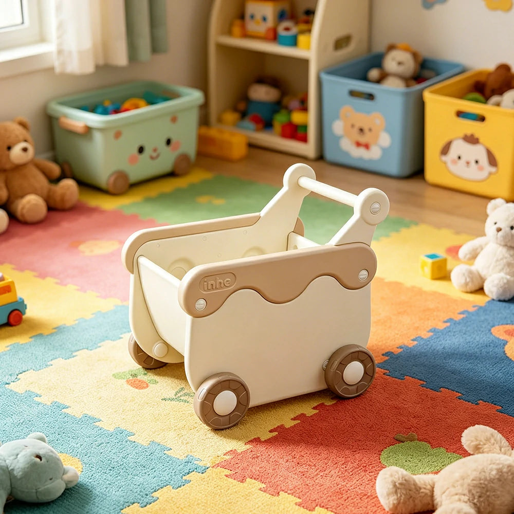 LIVARA Baby Walker 4-in-1 Growth Companion Stable Anti-Tip Design for Home & Activity Areas