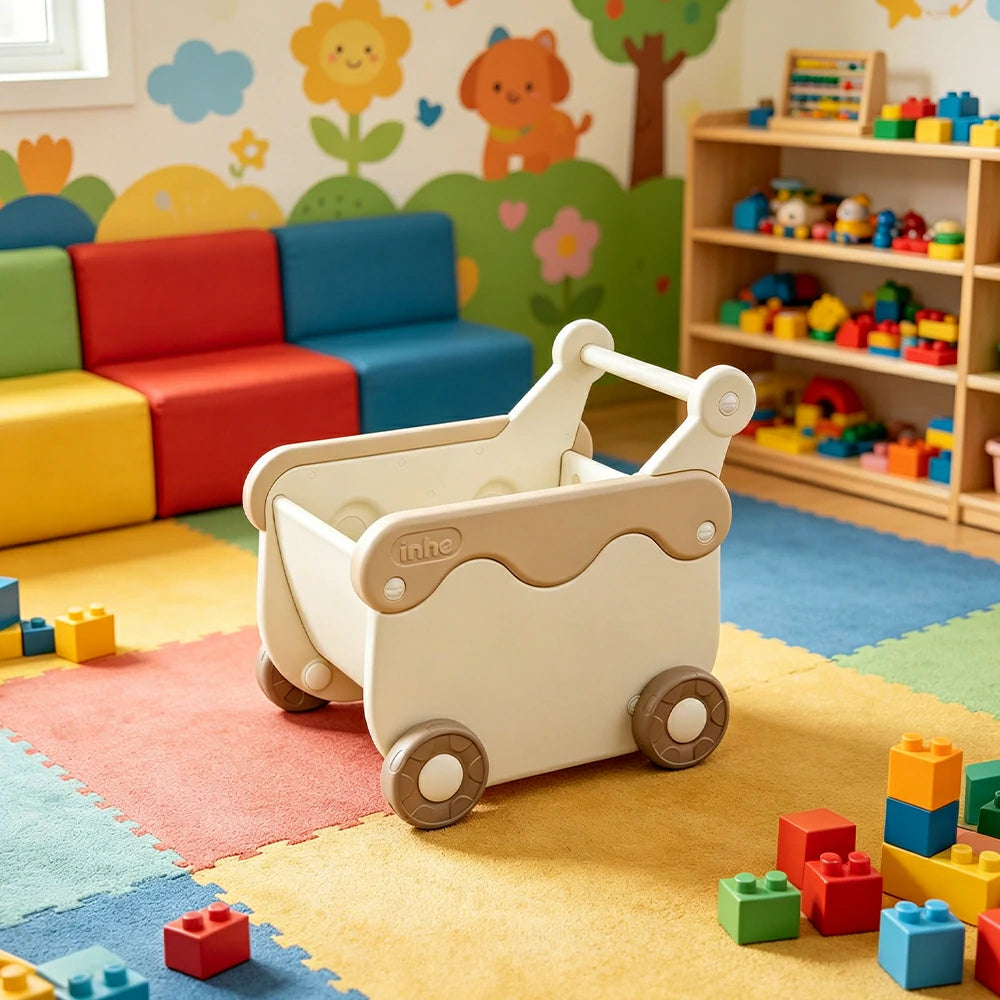 LIVARA Baby Walker 4-in-1 Growth Companion Stable Anti-Tip Design for Home & Activity Areas