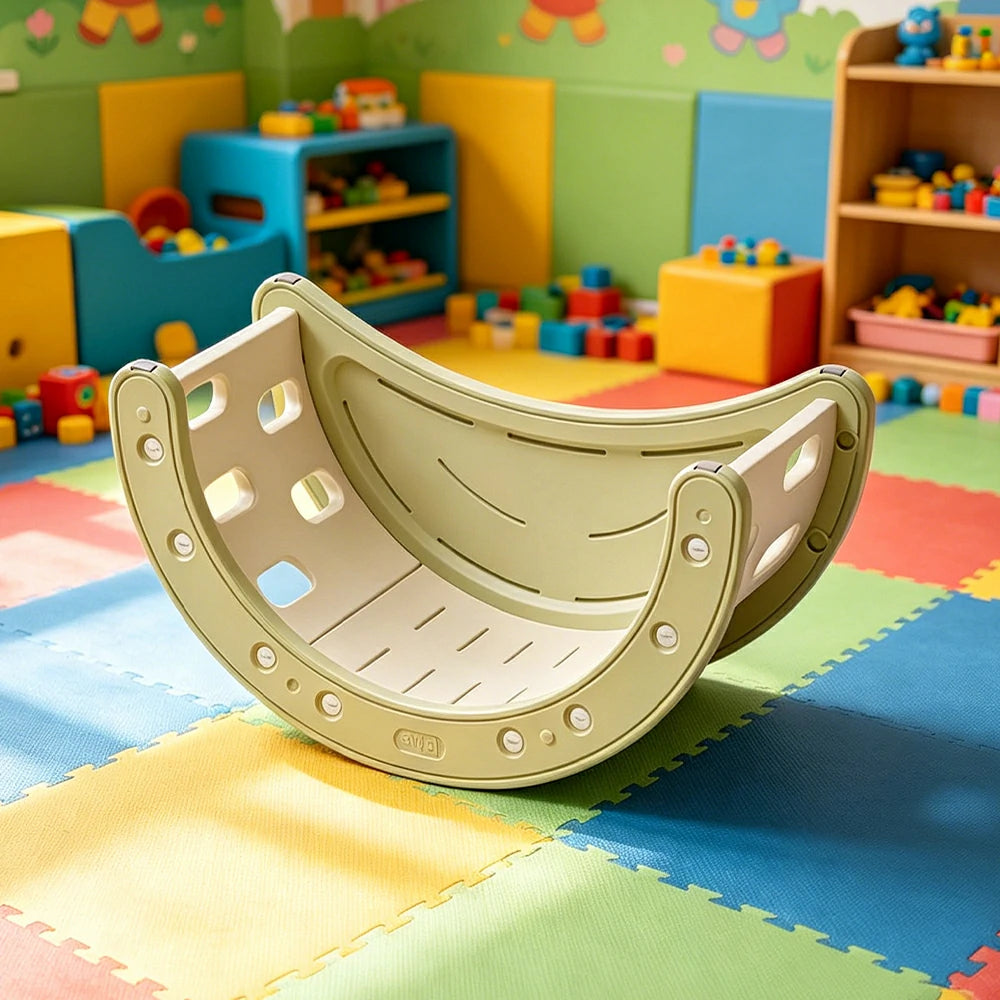 LIVARA Kids Moon Climbing Frame Multi-Functional Rocker & Study Table for Kids Room & Play Area