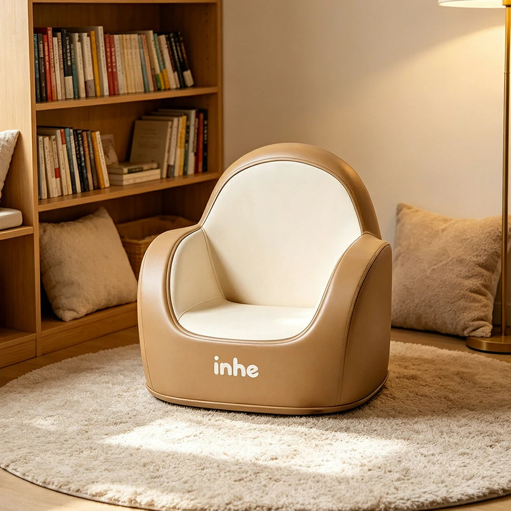 LIVARA Kids Sofa Soft PU Leather High-Density Sponge for Kids Room & Reading Corner
