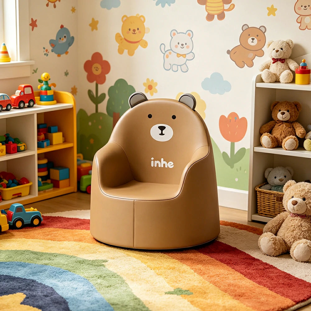LIVARA Kids Armchair Wraparound Backrest Three-Point Support for Kids Room & Play Area