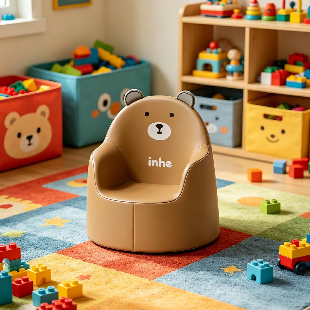 LIVARA Kids Armchair Wraparound Backrest Three-Point Support for Kids Room & Play Area