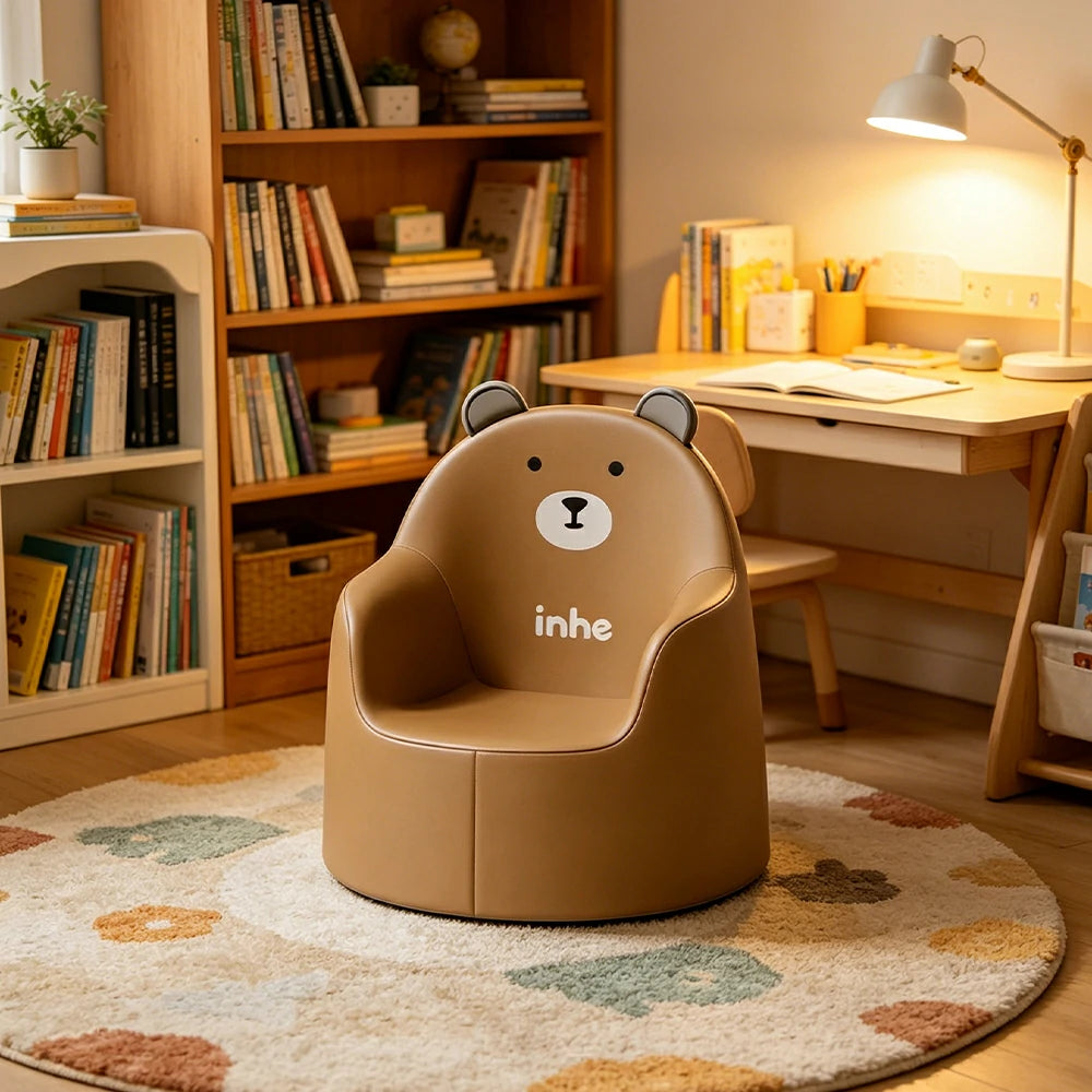 LIVARA Kids Armchair Wraparound Backrest Three-Point Support for Kids Room & Play Area