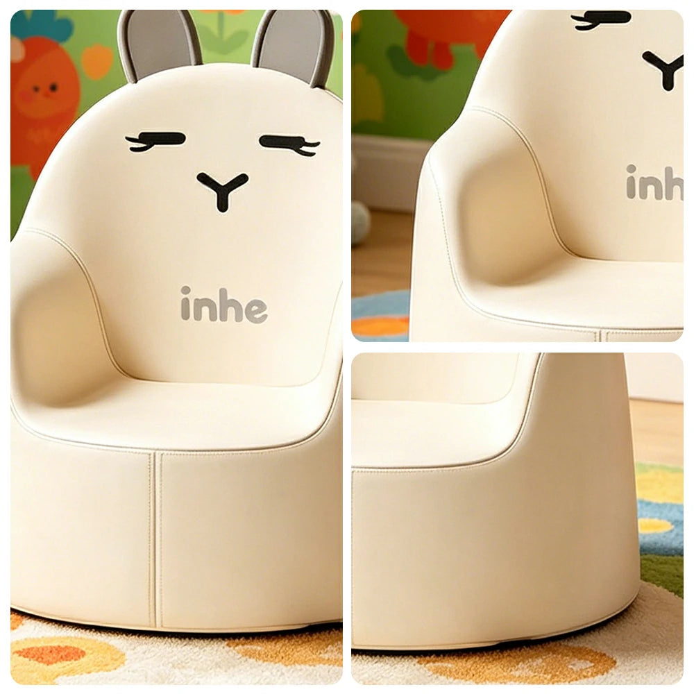 LIVARA Kids Lounge Sofa Easy-Clean Waterproof Anti-Tip Base for Living Room & Kids Room
