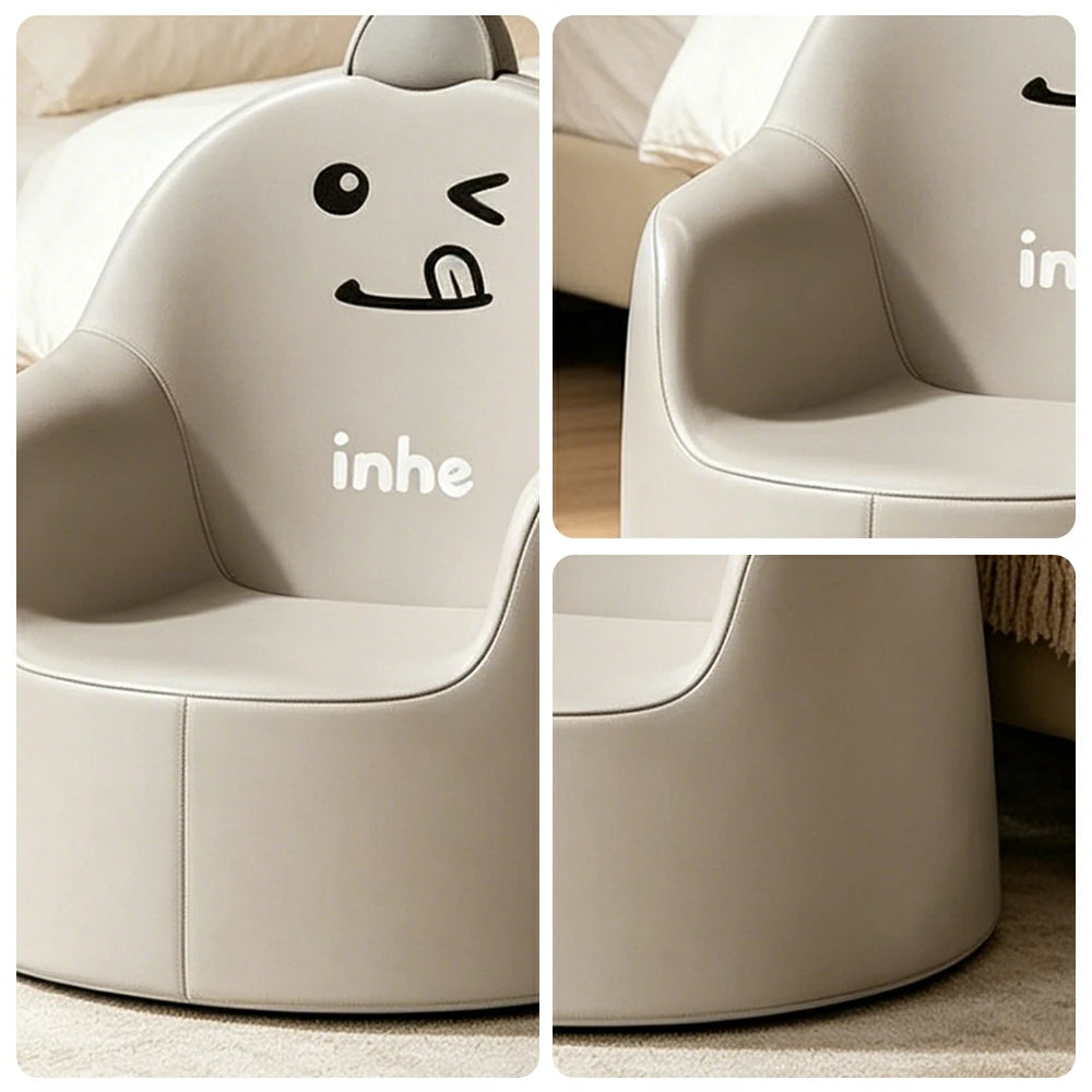 LIVARA Kids PU Sofa Soft Stable Wide Base Comfortable Seat for Home Play Area