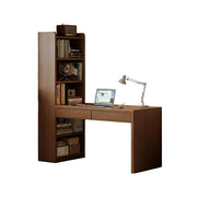LIVARA All-in-One Desk & Bookshelf L-Shaped Space-Saving Dual Drawers 6-Tier Open Storage for Home Office & Study Room