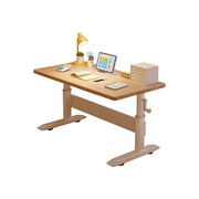 LIVARA Kids Adjustable Height Study Desk Large Storage for Children's Rooms & Home Offices - Wood