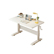 LIVARA Kids Adjustable Height Study Desk Large Storage for Children's Rooms & Home Offices - White