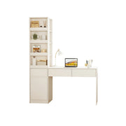 LIVARA Corner Desk Cabinet with Multi-Layer Storage & Left Side Cabinet for Bedroom, Study Room & Small Space Office