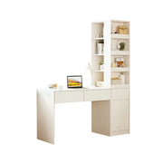 LIVARA Corner Desk Cabinet with Multi-Layer Storage & Right Side Cabinet for Bedroom, Study Room & Small Space Office