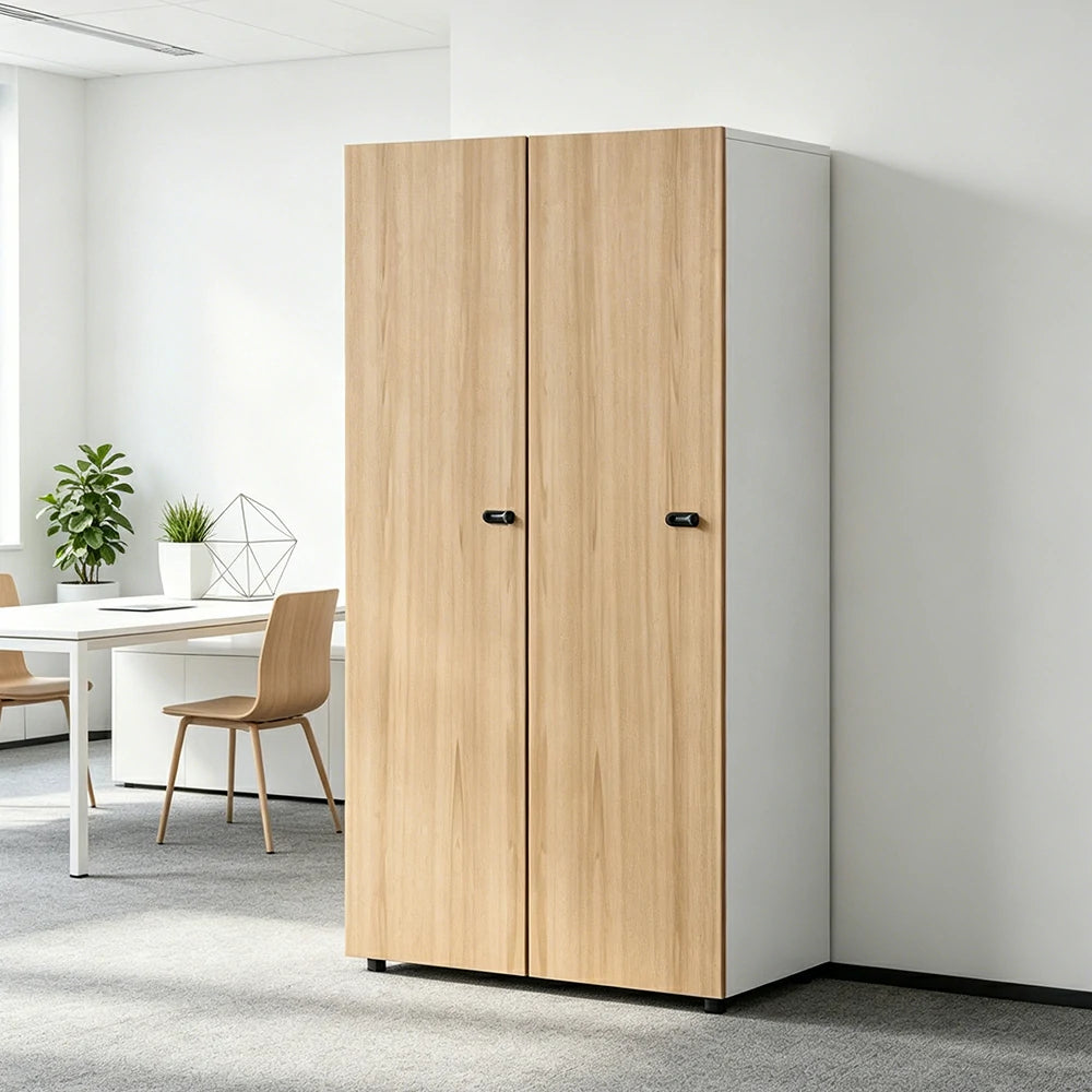 LIVARA 2 Door Office Filing Cabinet with Mechanical Combination Lock for Study Office