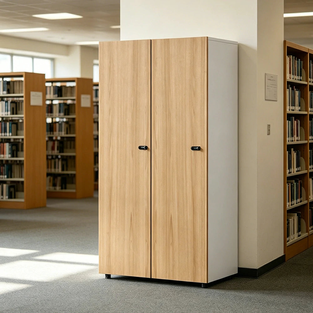 LIVARA 2 Door Office Filing Cabinet with Mechanical Combination Lock for Study Office