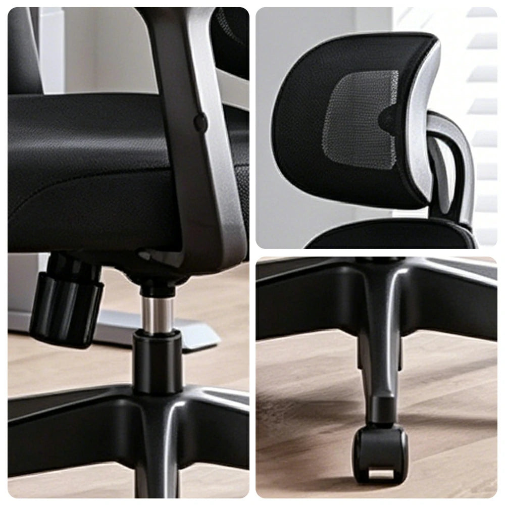 LIVARA Ergonomic High Back Office Chair Mesh Executive Adjustable Desk Chair with Headrest Armrest Swivel Task Chair - Black