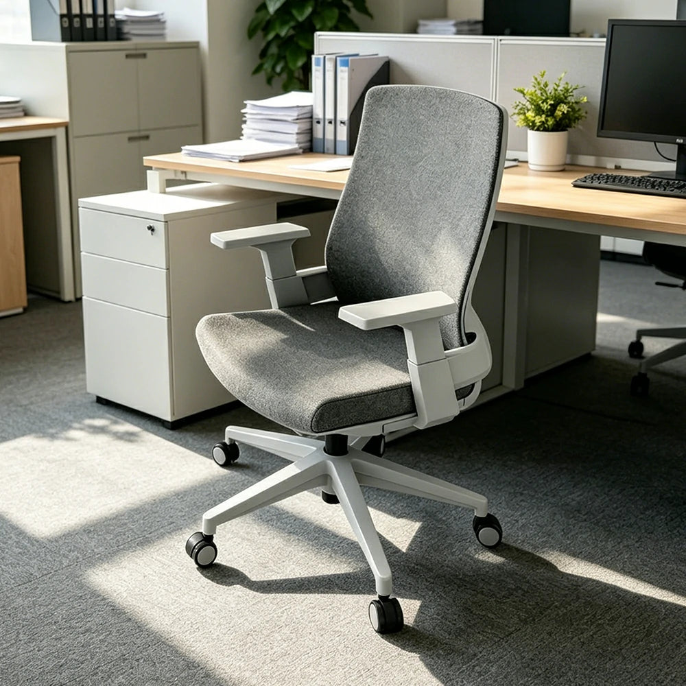 LIVARA Ergonomic Office Chair High Back Mesh Desk Chair Adjustable Swivel Task Chair Home Office Seating - Grey