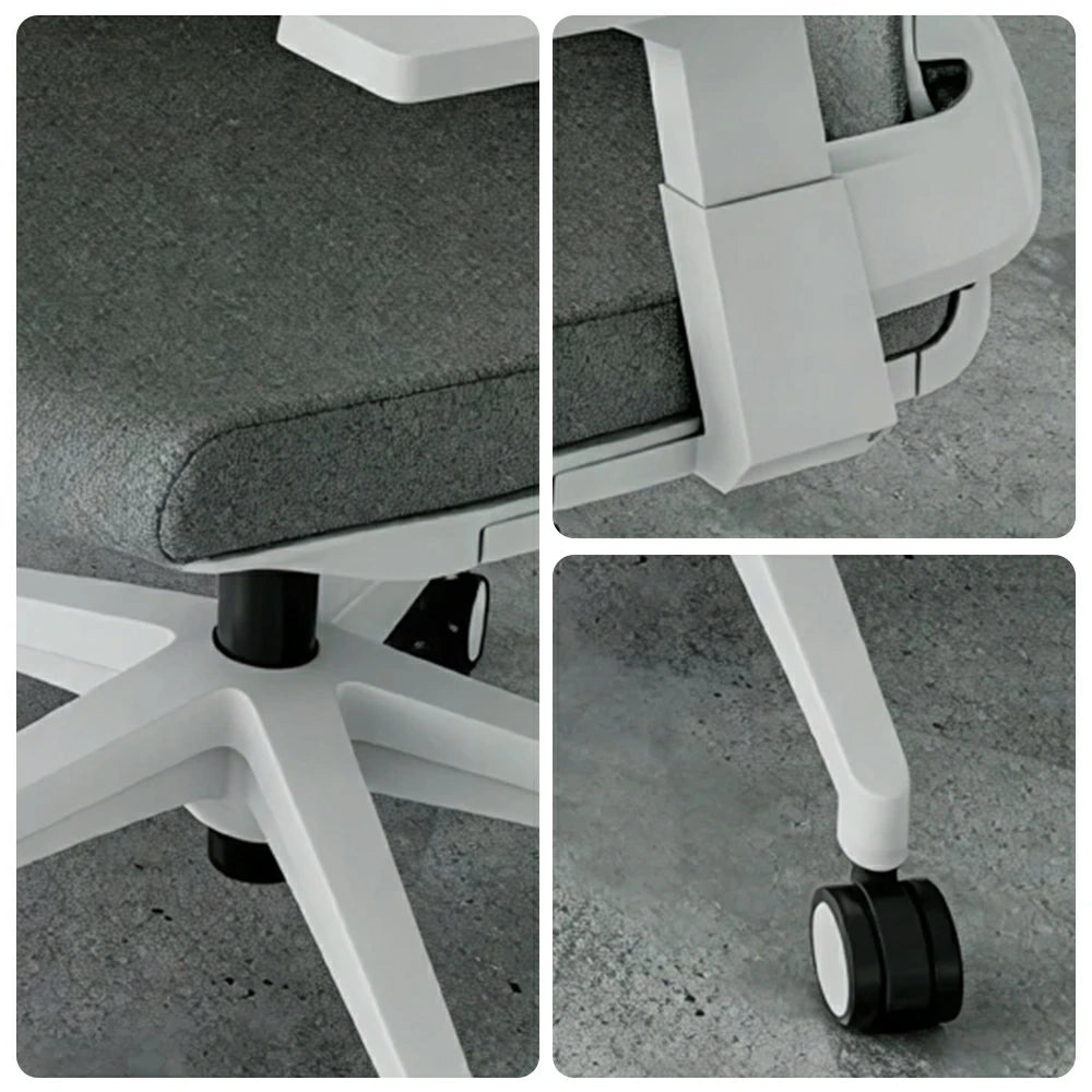LIVARA Ergonomic Office Chair High Back Mesh Desk Chair Adjustable Swivel Task Chair Home Office Seating - Grey