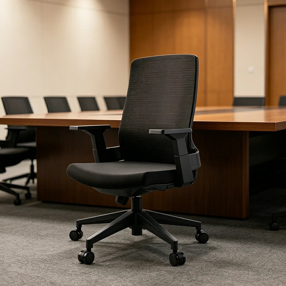 LIVARA Ergonomic Office Chair High Back Mesh Desk Chair Adjustable Swivel Task Chair Home Office Seating - Black
