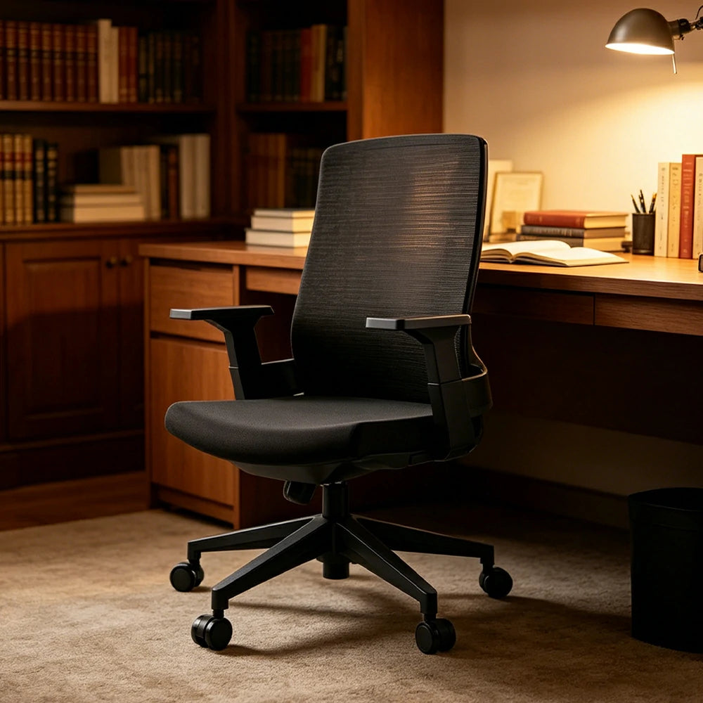 LIVARA Ergonomic Office Chair High Back Mesh Desk Chair Adjustable Swivel Task Chair Home Office Seating - Black