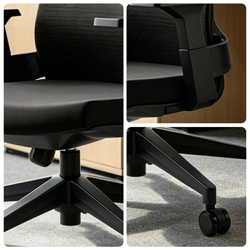 LIVARA Ergonomic Office Chair High Back Mesh Desk Chair Adjustable Swivel Task Chair Home Office Seating - Black