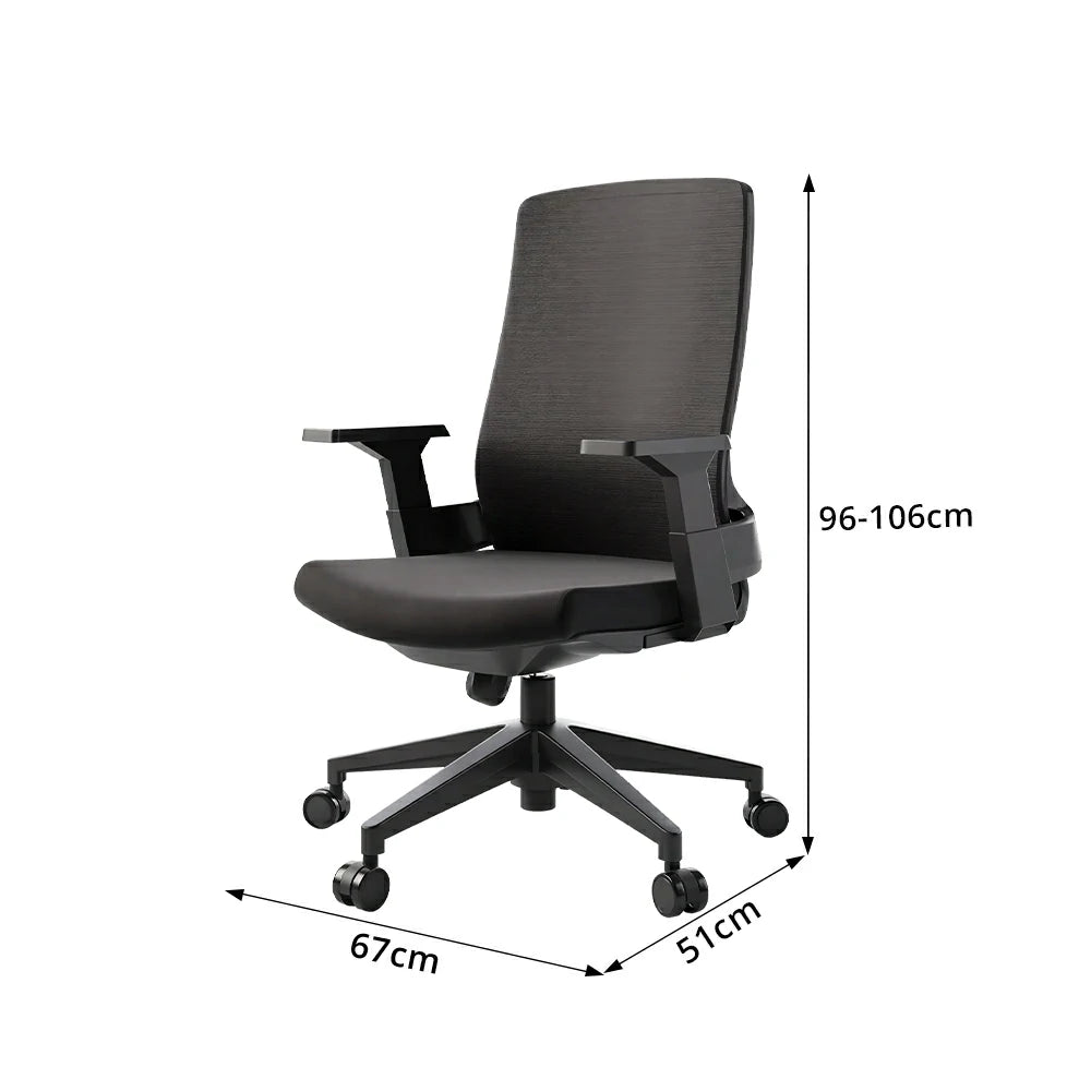 LIVARA Ergonomic Office Chair High Back Mesh Desk Chair Adjustable Swivel Task Chair Home Office Seating - Black