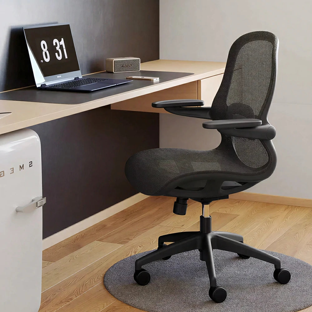 LIVARA Ergonomic Mesh Office Chair 3D Adjustable Armrests Lumbar Support Computer Chair for Study Room - Black