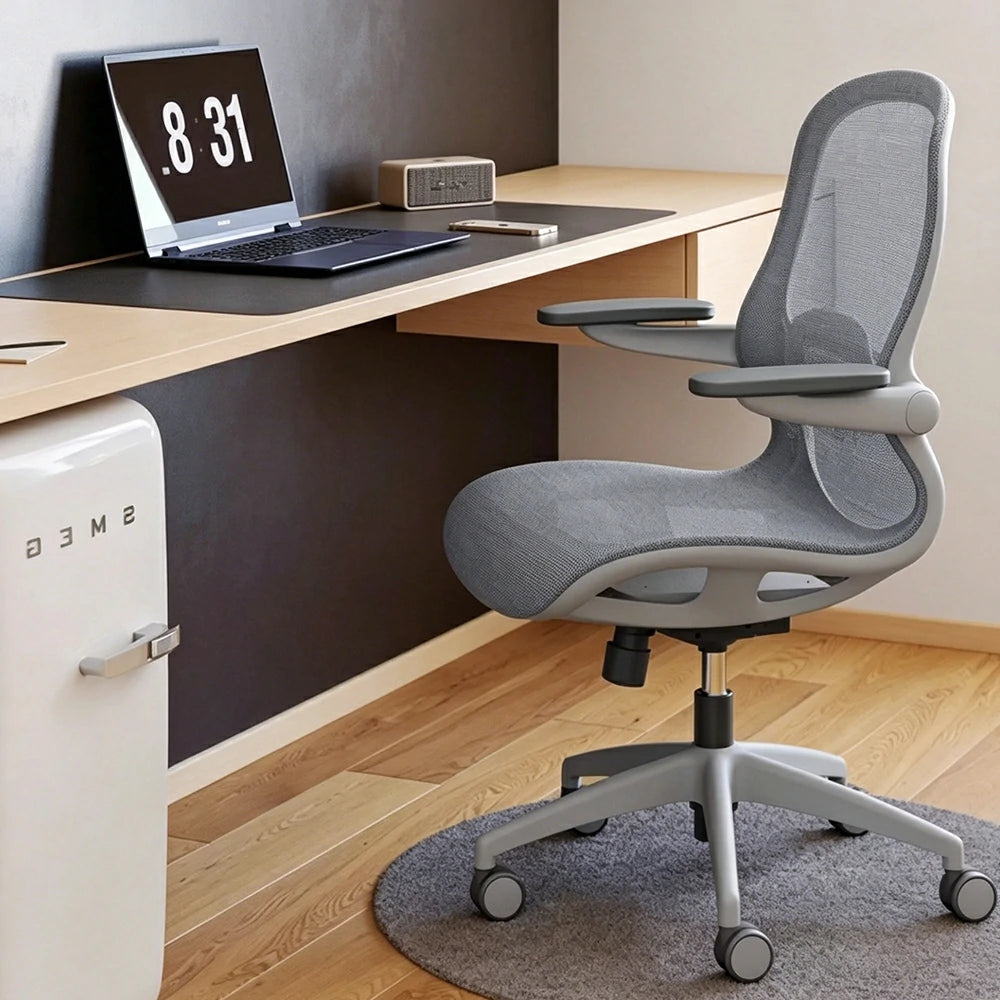 LIVARA Ergonomic Mesh Office Chair 3D Adjustable Armrests Lumbar Support Computer Chair for Study Room - Grey