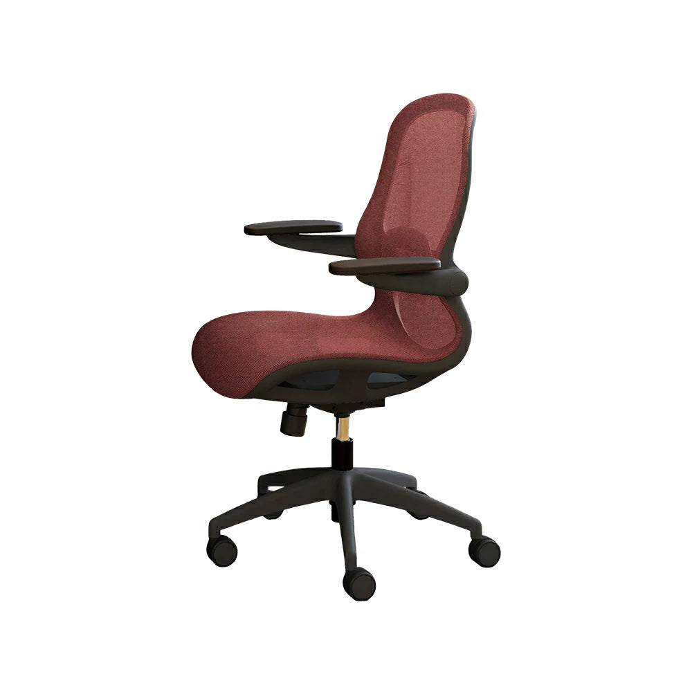 LIVARA Ergonomic Mesh Office Chair 3D Adjustable Armrests Lumbar Support Computer Chair for Study Room - Burgundy