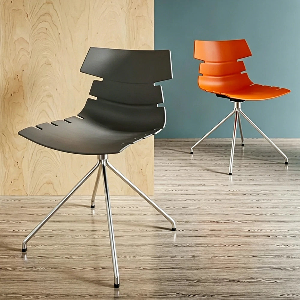 LIVARA Modern Office Chair Ergonomic Leisure Chair Minimalist Design for Dining Room Meeting Room - Grey