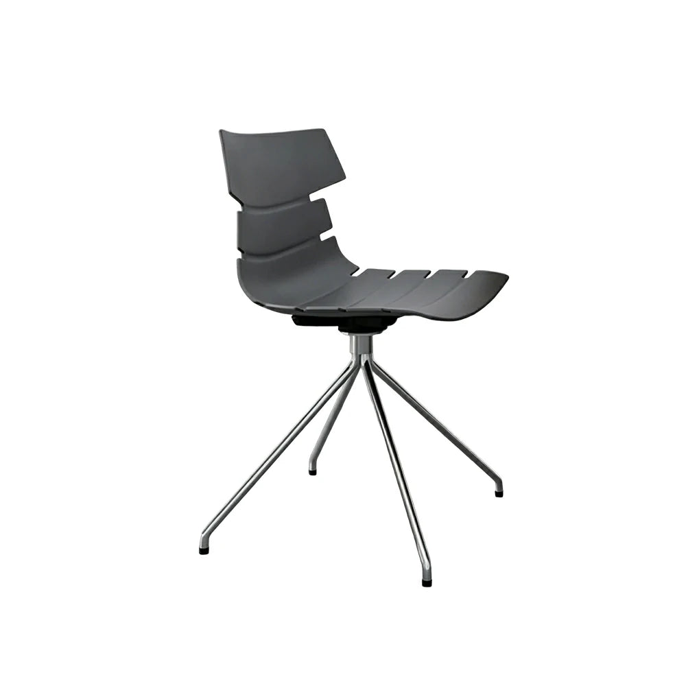 LIVARA Modern Office Chair Ergonomic Leisure Chair Minimalist Design for Dining Room Meeting Room - Grey